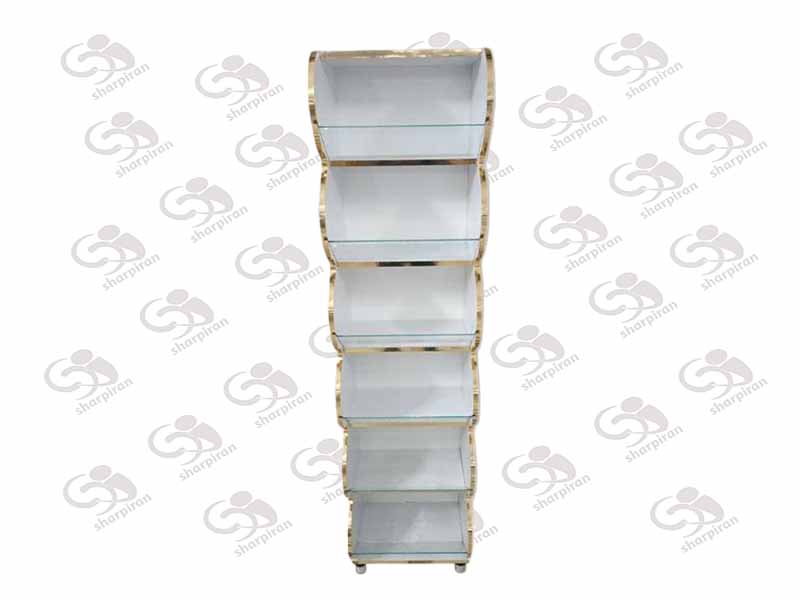 استند 6 طبقه بدنه سفید مسقف